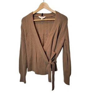 Per Una Brown Wrap Sweater | Size 10